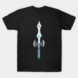 Crystal Gem Sword Axe Hybrid Fantasy Weapon T-Shirt